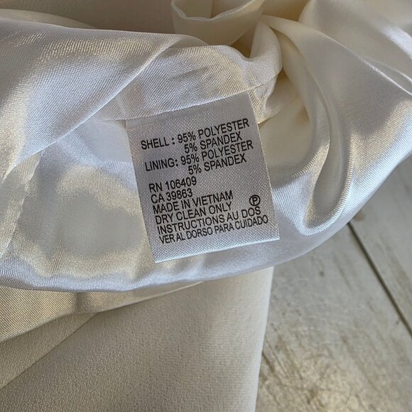 Tahari Colorblock Stretch Ponte Dress NEW 6 Structured Career Classic Black Whit - Picture 8 of 10